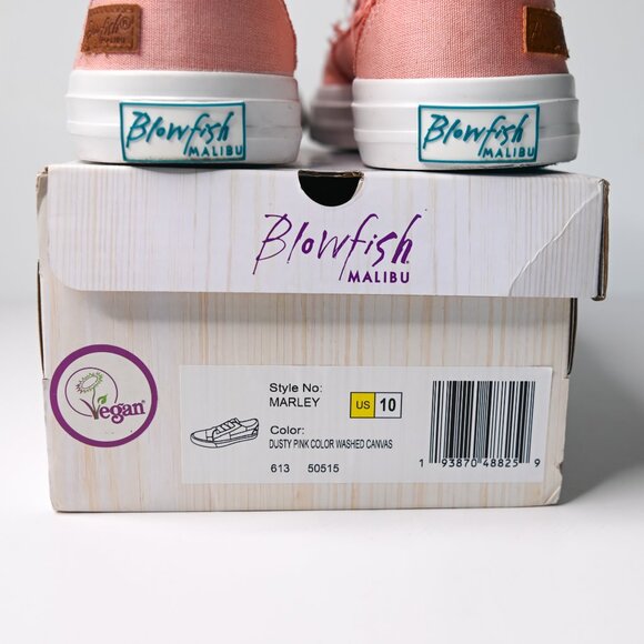 BLOWFISH MALIBU Women's Pink Marley Slip On Washed Canvas Sneaker - Size 10 - Picture 10 of 13